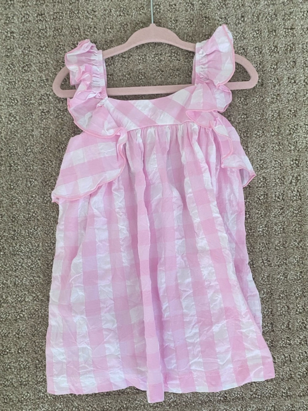 Mayoral Pink Plaid Dress 2T